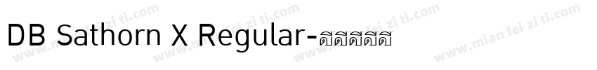 DB Sathorn X Regular字体转换